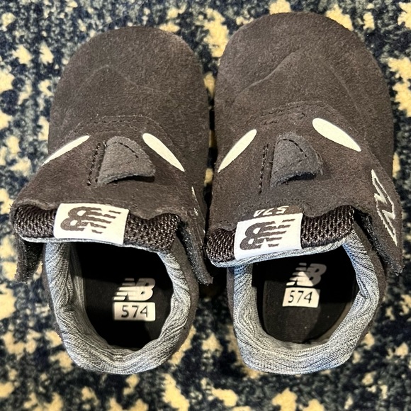 NWT New Balance 574 baby crib sneaker- 3M (6-9 months) - Picture 6 of 11